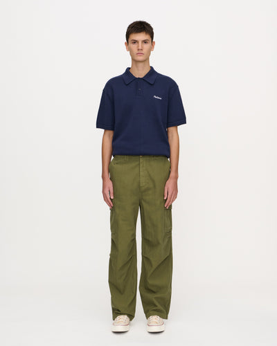 Herringbone Cargo Trousers