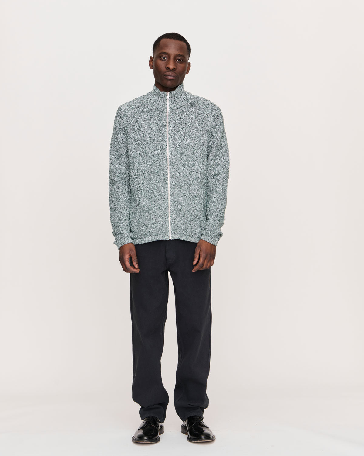 Knitted Zip Sweater XS