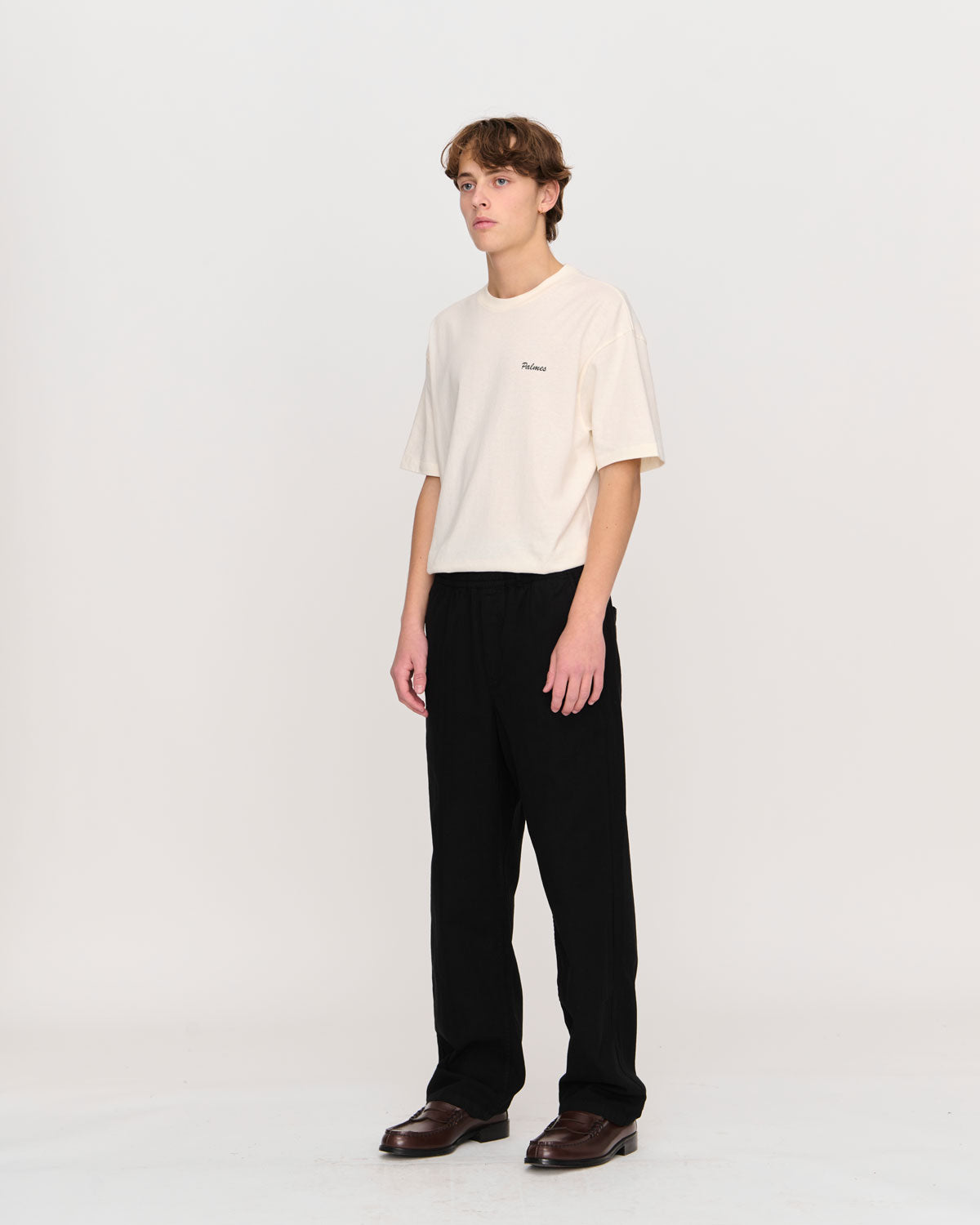 Lucien Herringbone Trousers 44 / Black