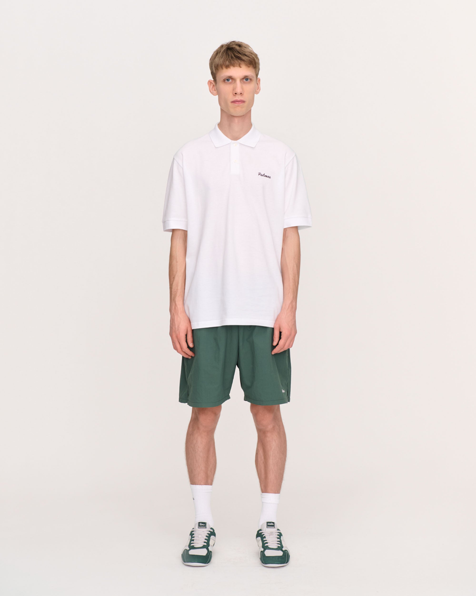 Logo Pique Polo - White