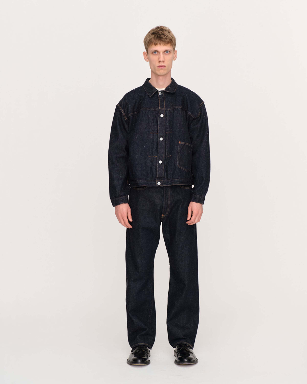 Kaptain Sunshine - Denim Tracker 1P Jacket - Indigo One Wash