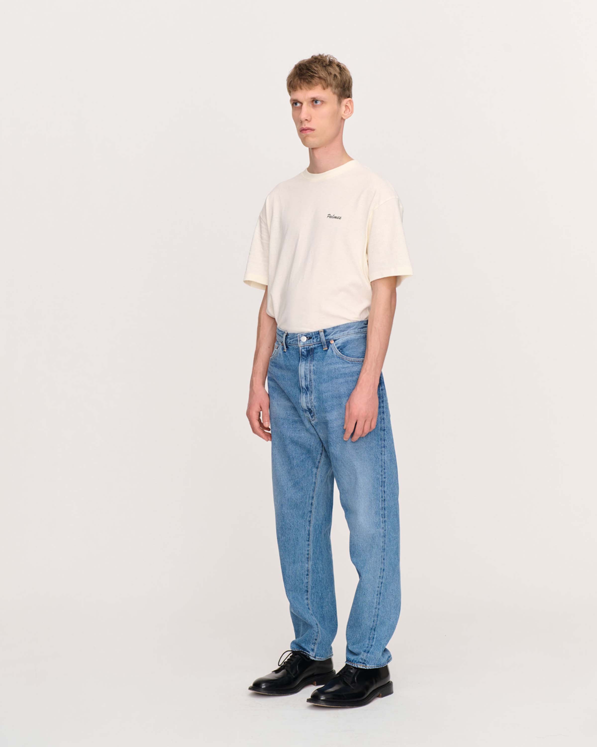 Kaptain Sunshine - 5P Front Zipper Denim Pants - Indigo Vintage Wash