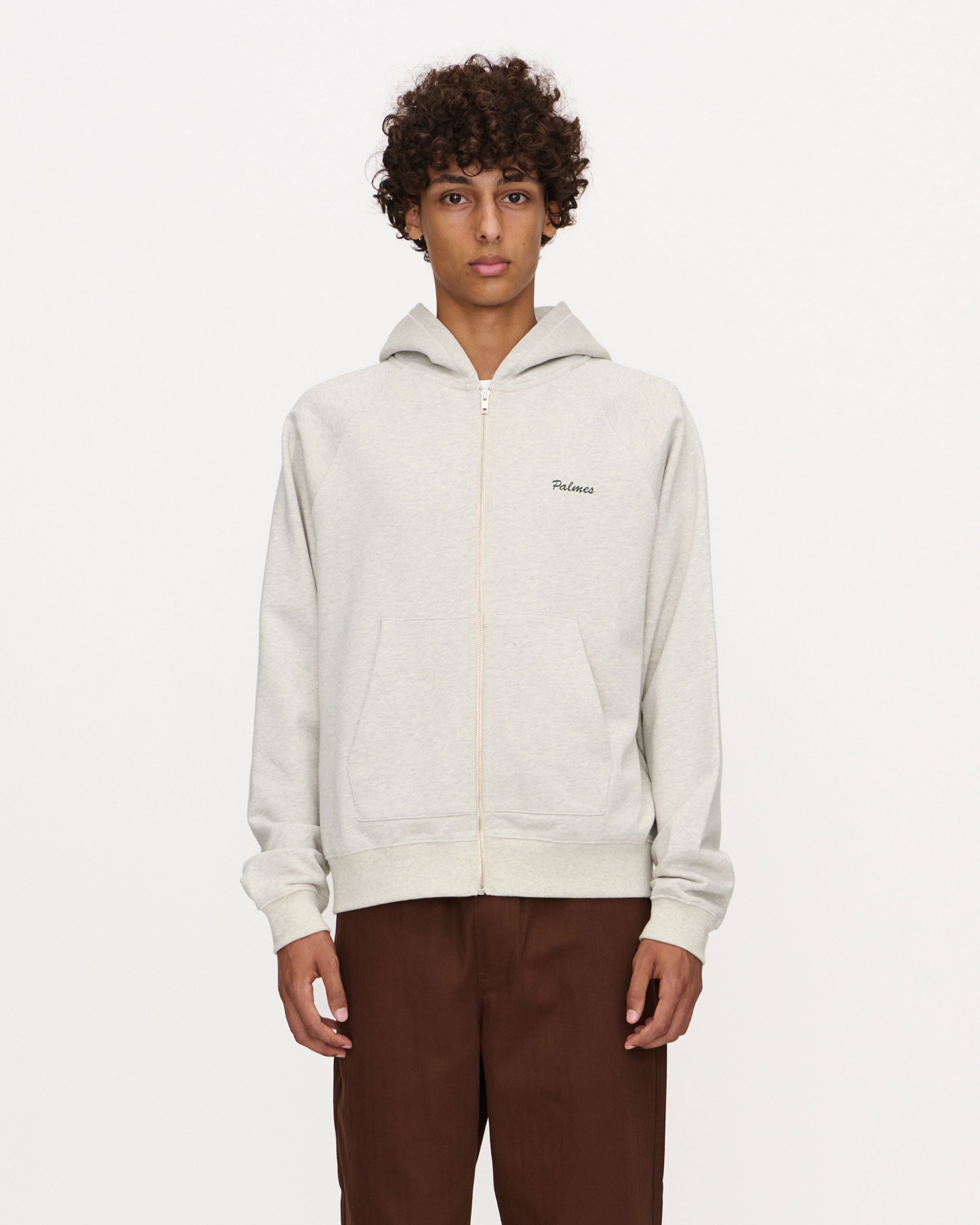 Logo Zip Hooded Sweatshirt