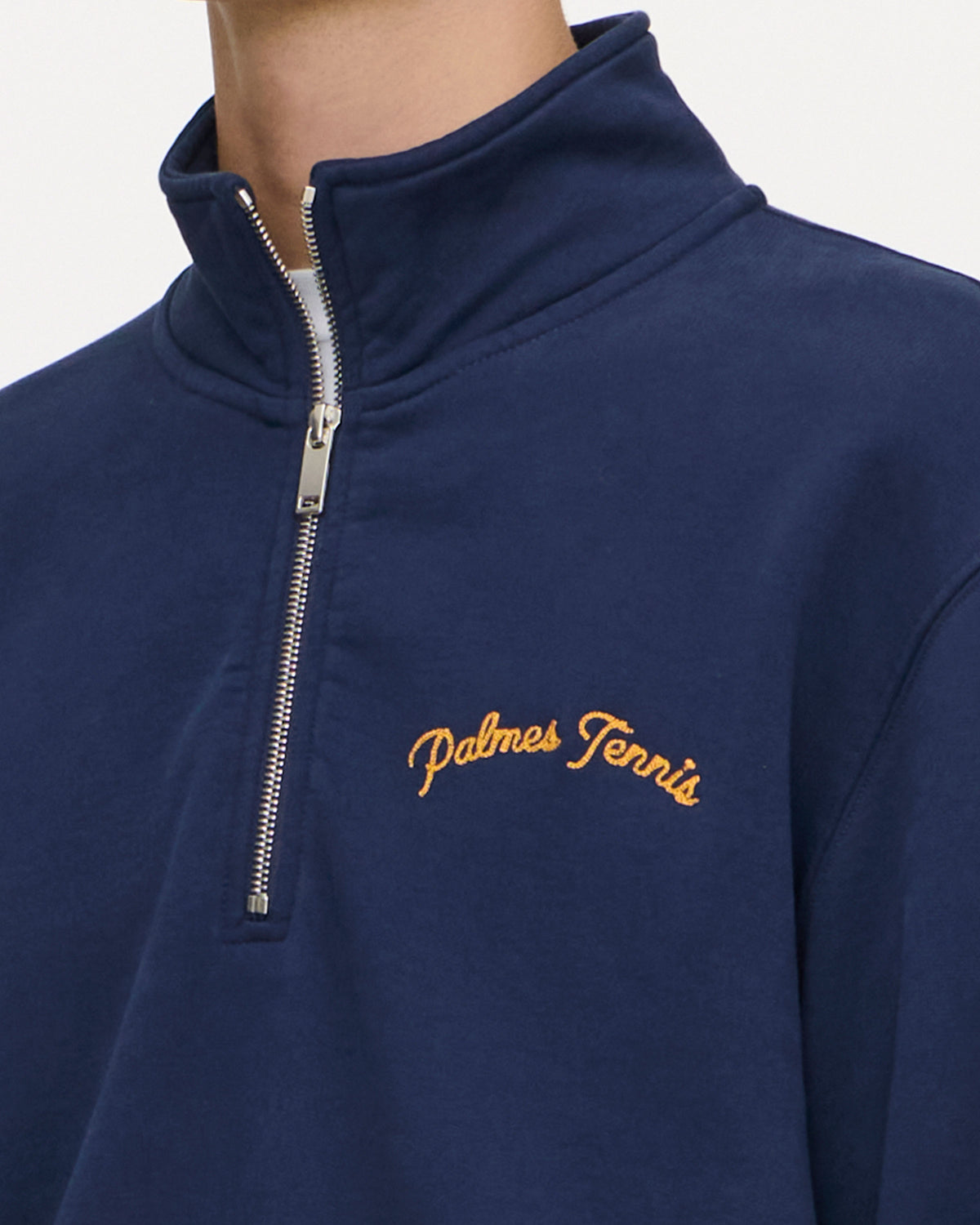 Western Quarter-Zip Sweatshirt in Navy, photo 5