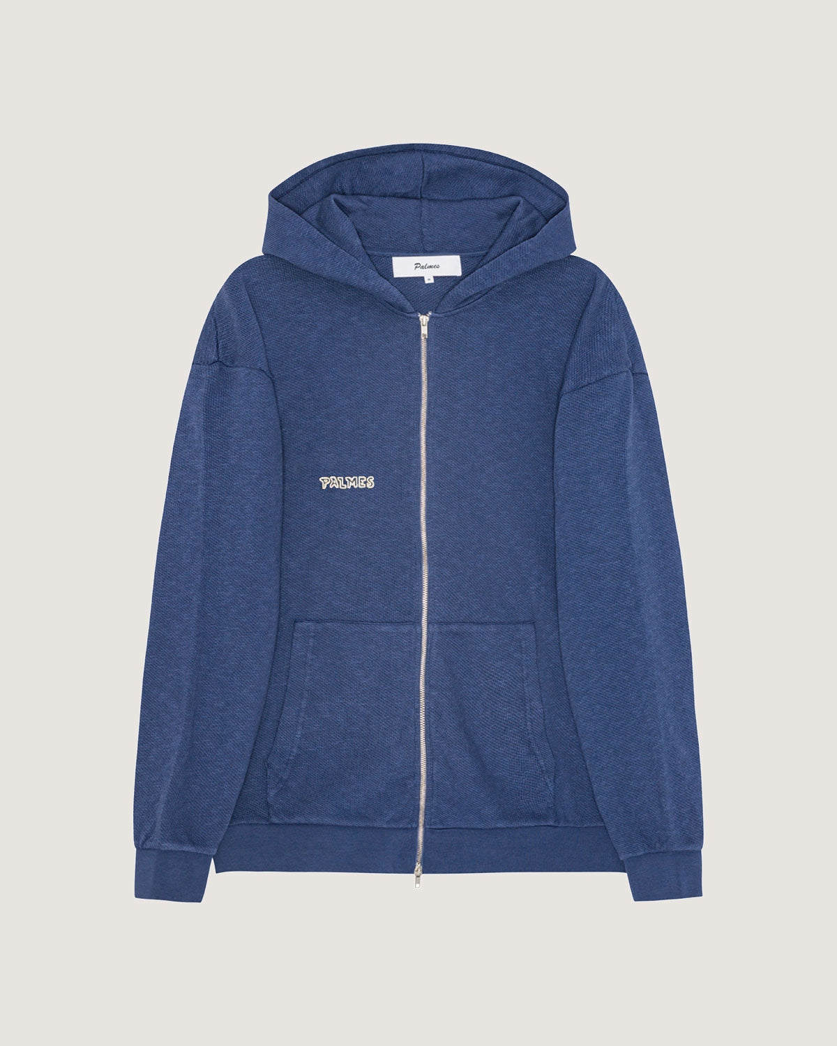 Waffle Zip Hooded Sweatshirt