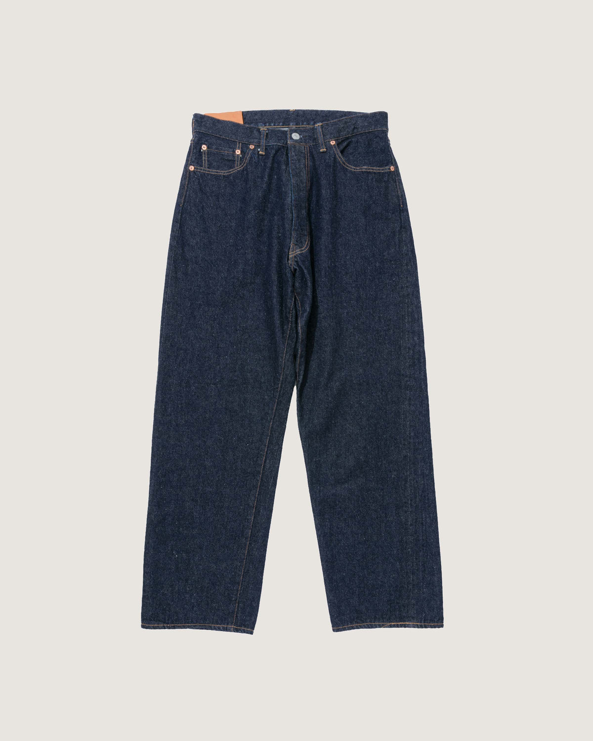 Kaptain Sunshine 5P Front Zipper Denim Pants Indigo One Wash