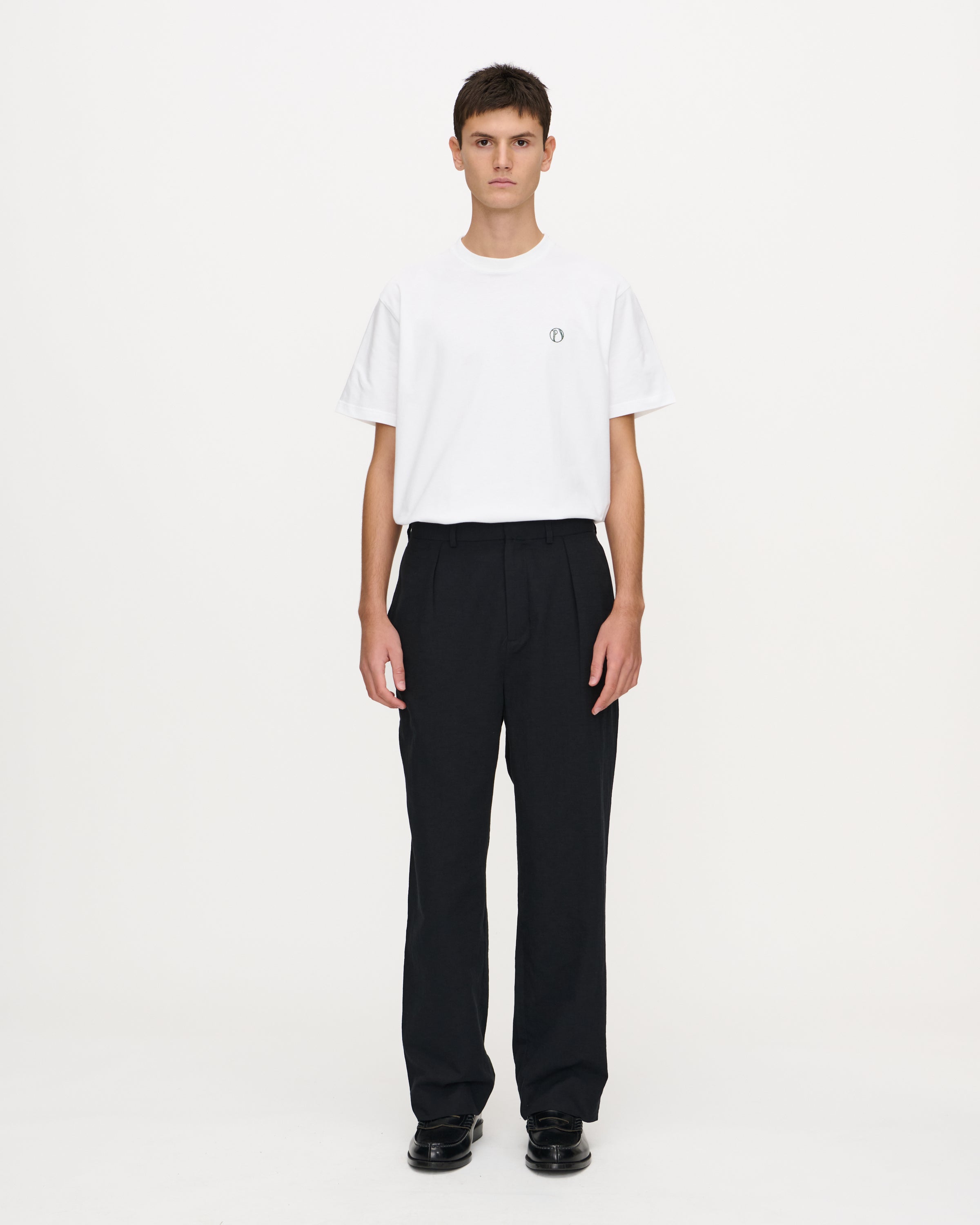 Wide Pleated Suit Trousers