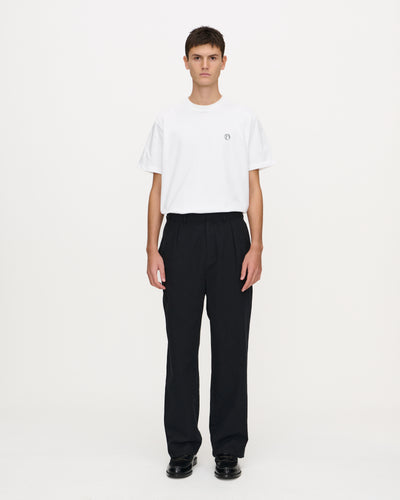 Wide Pleated Suit Trousers