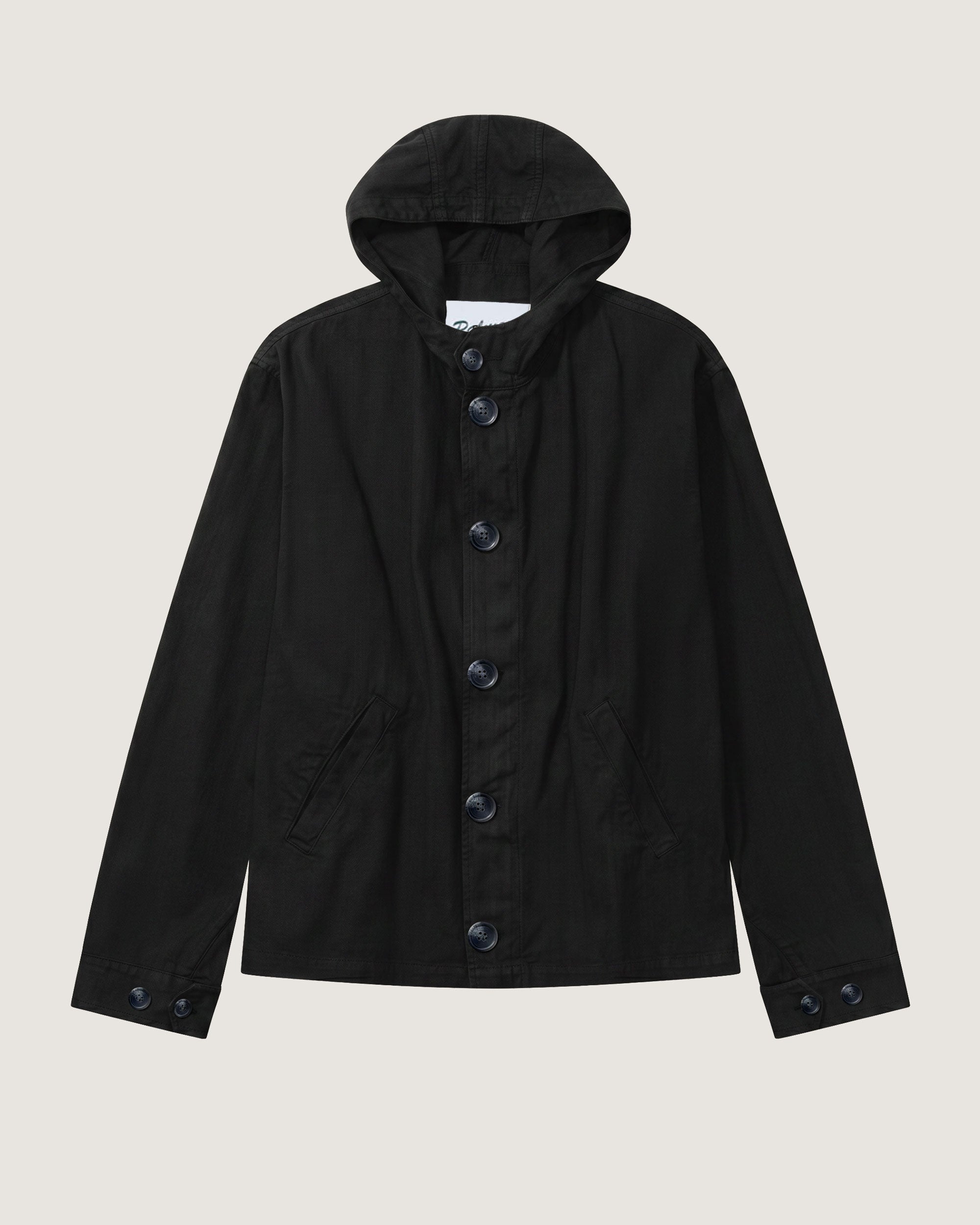 Herringbone Hooded Jacket