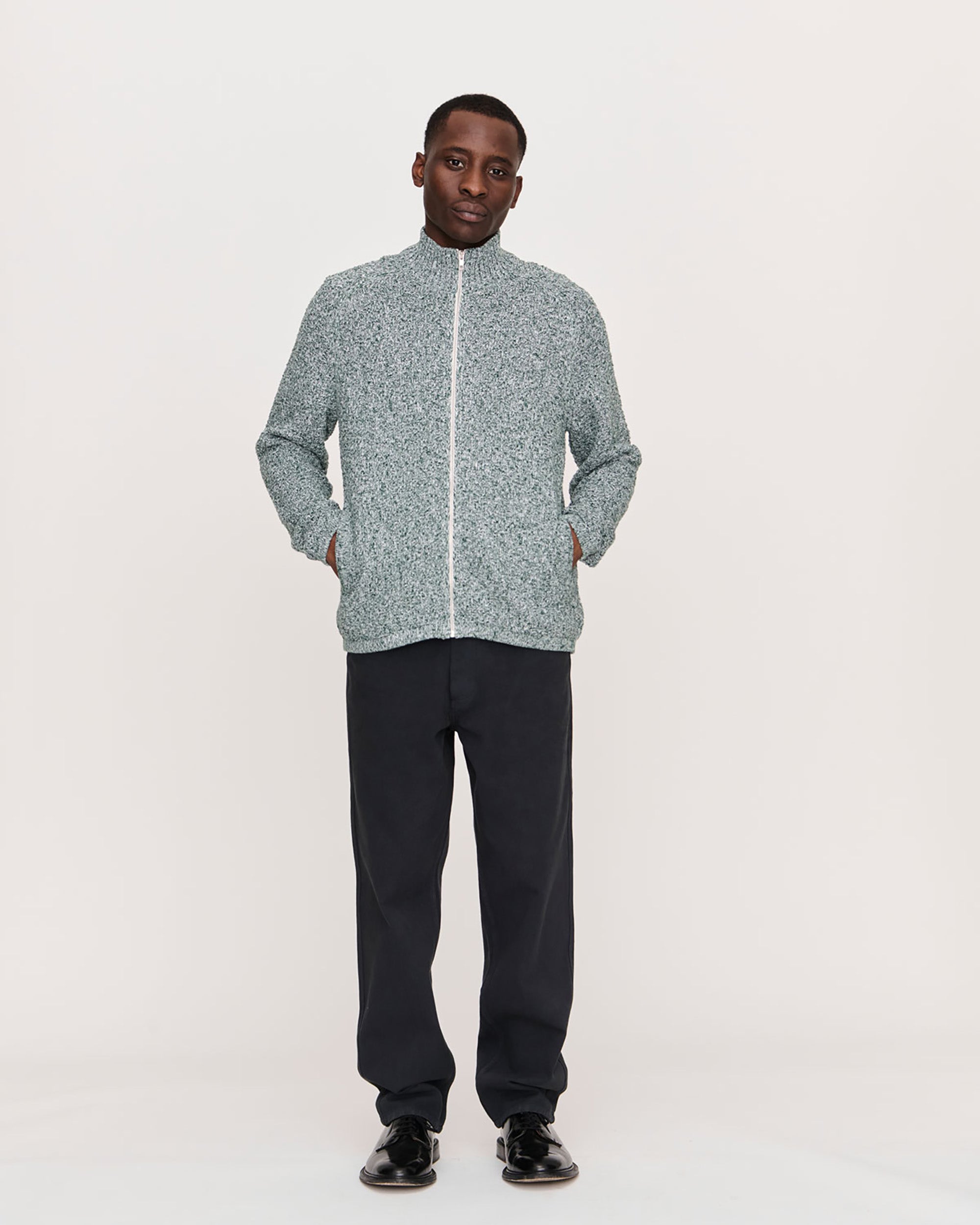 Knitted Zip Sweater