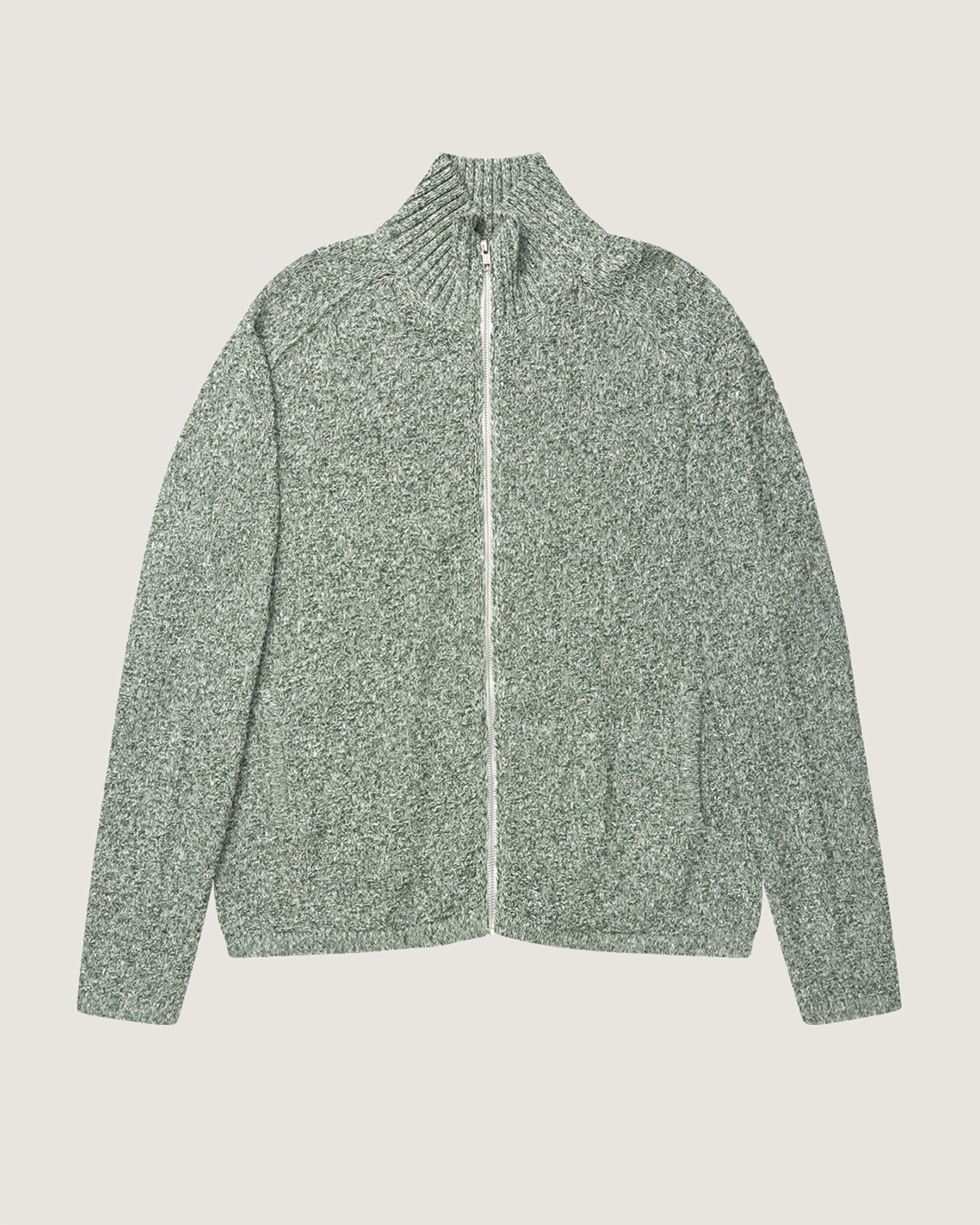 Knitted Zip Sweater