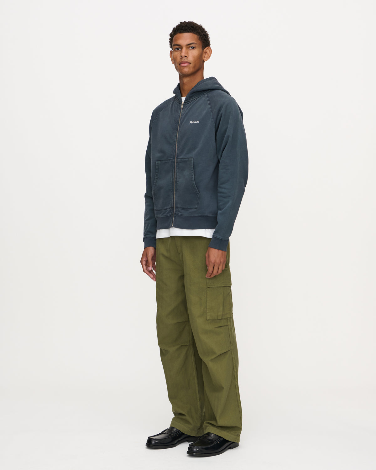 Logo Zip Hooded Sweatshirt