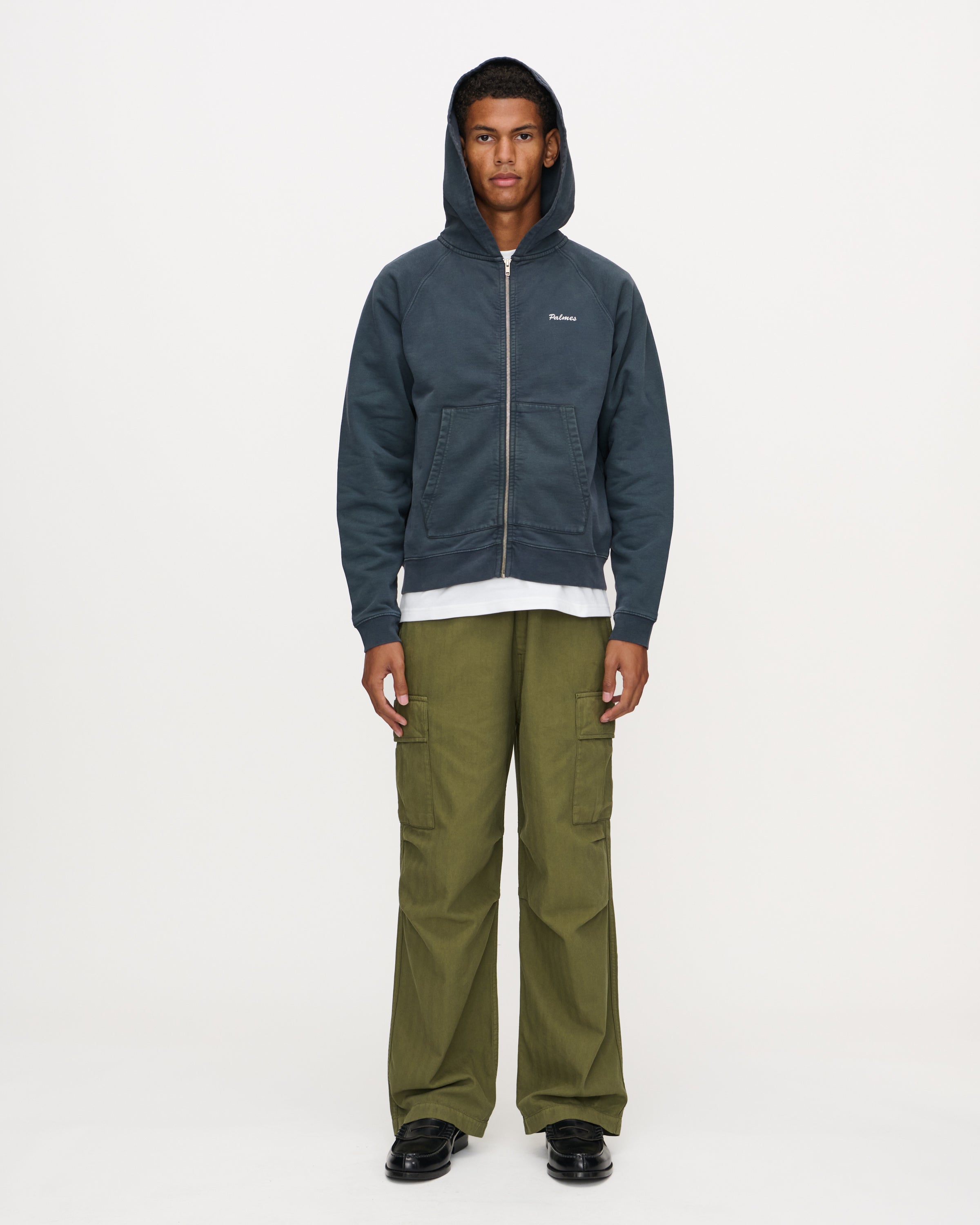 Logo Zip Hooded Sweatshirt