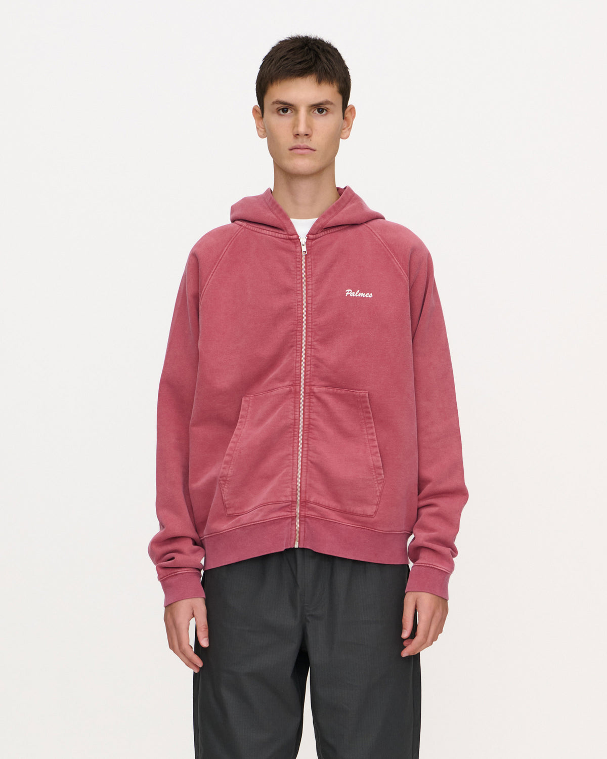 Logo Zip Hooded Sweatshirt