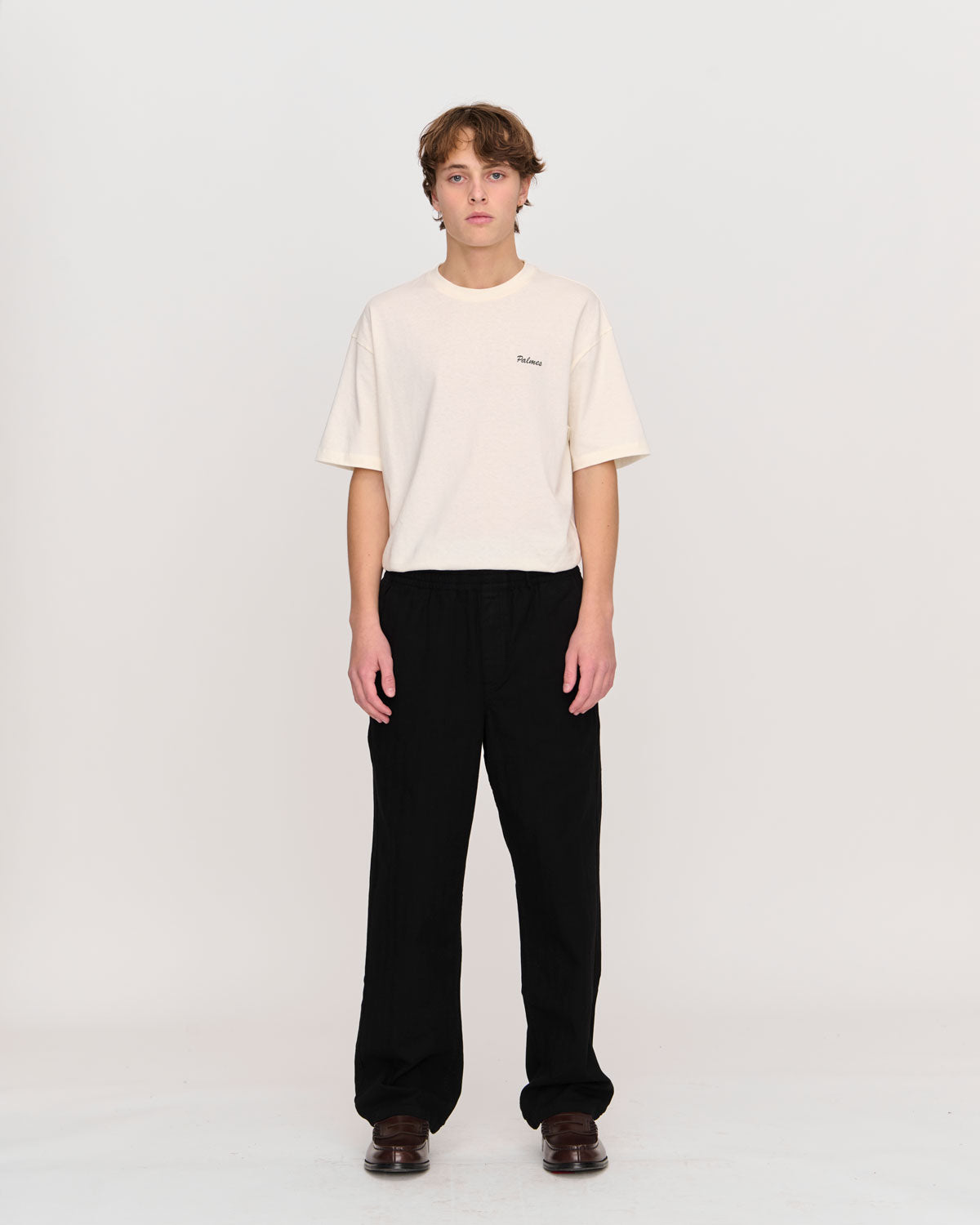 Lucien Herringbone Trousers 44 / Black