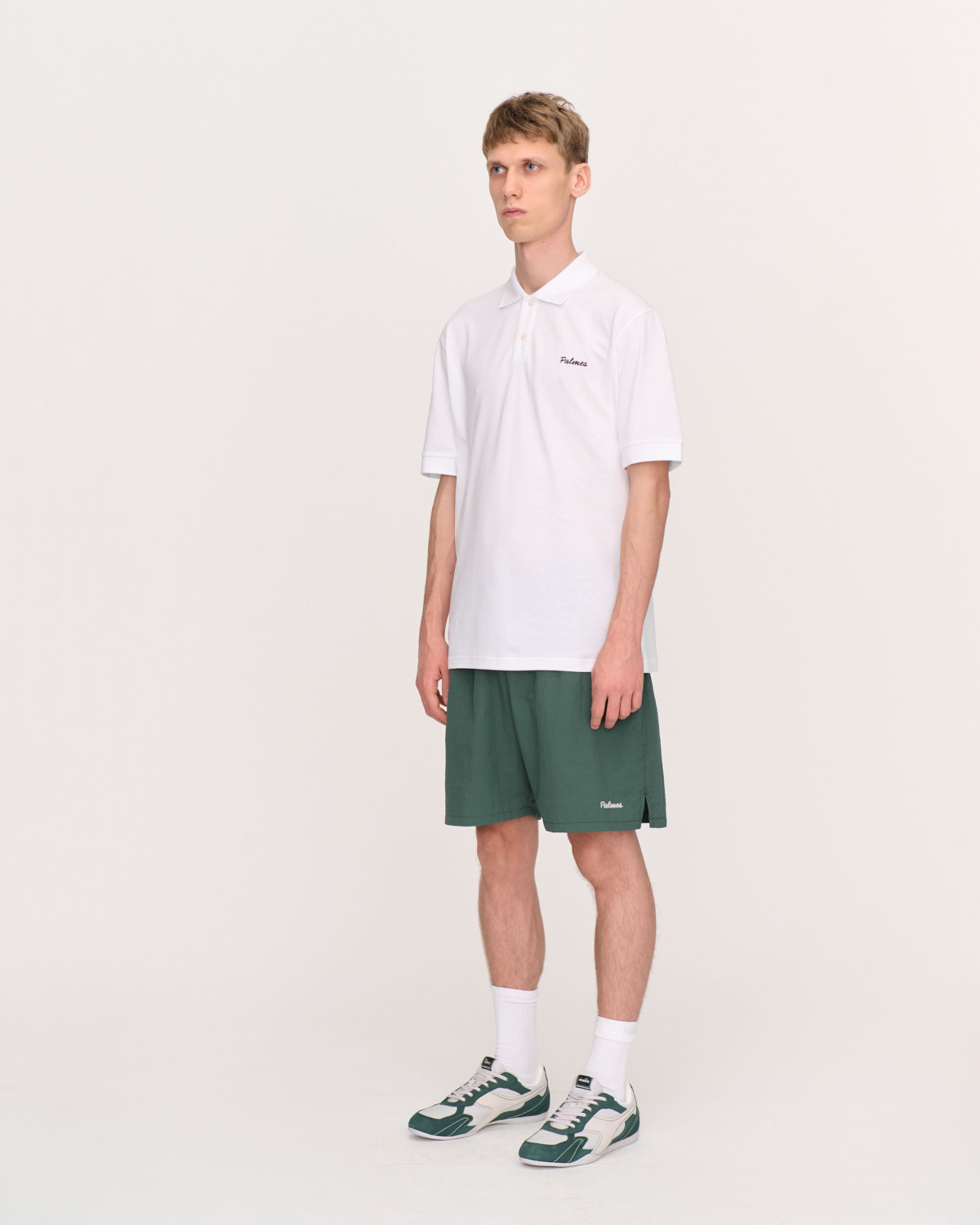 Logo Pique Polo - White