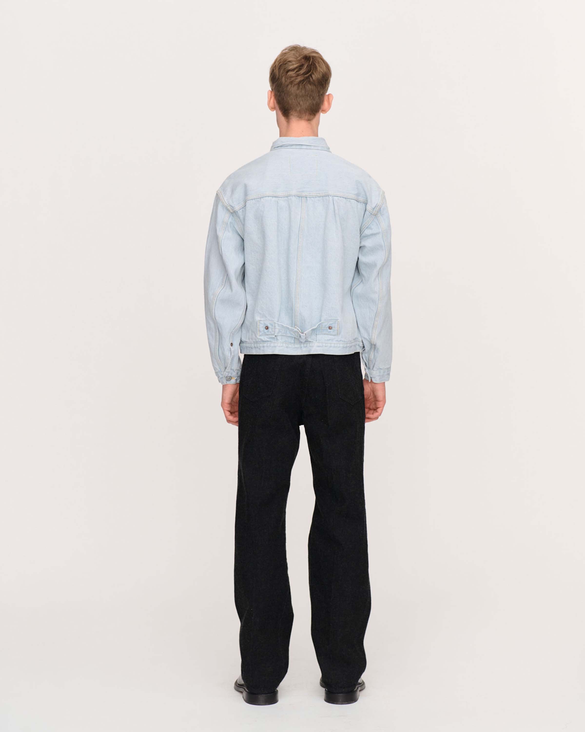 Kaptain Sunshine - Denim Tracker 1P Jacket - Indigo Ice Wash