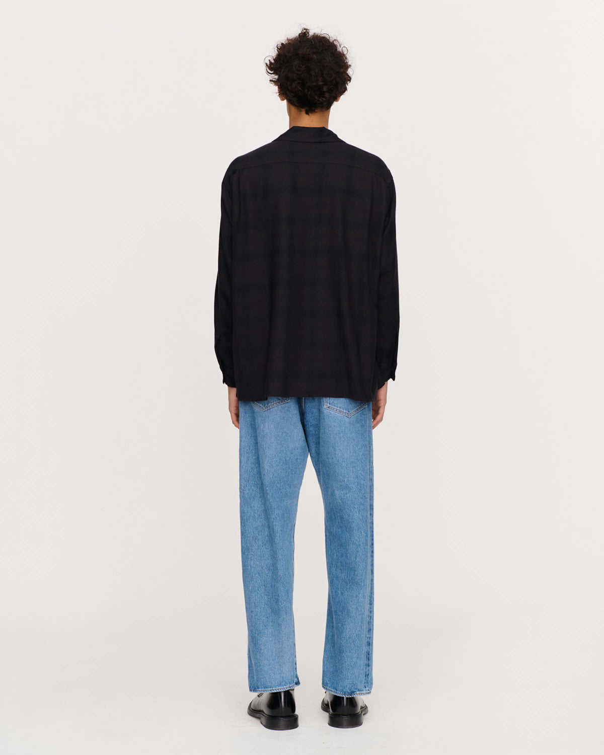 Kaptain Sunshine - Wool Ombra Shirt - Black