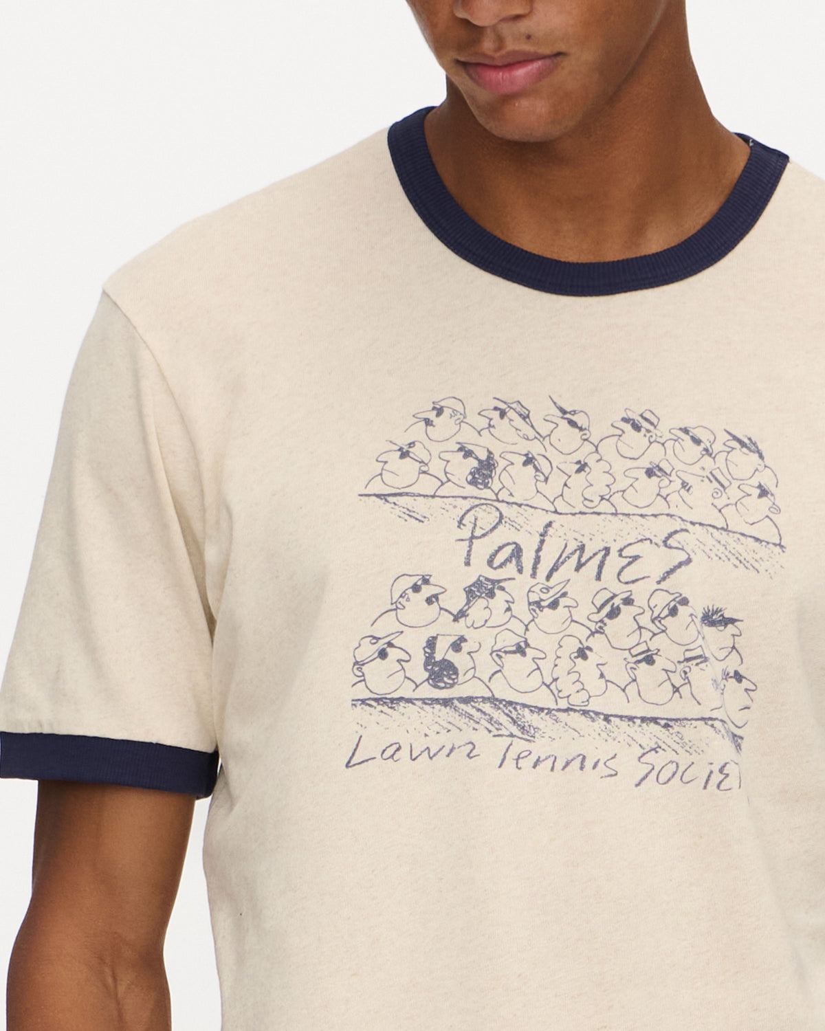 Crowd Ringer T-Shirt in Off-White, photo 5