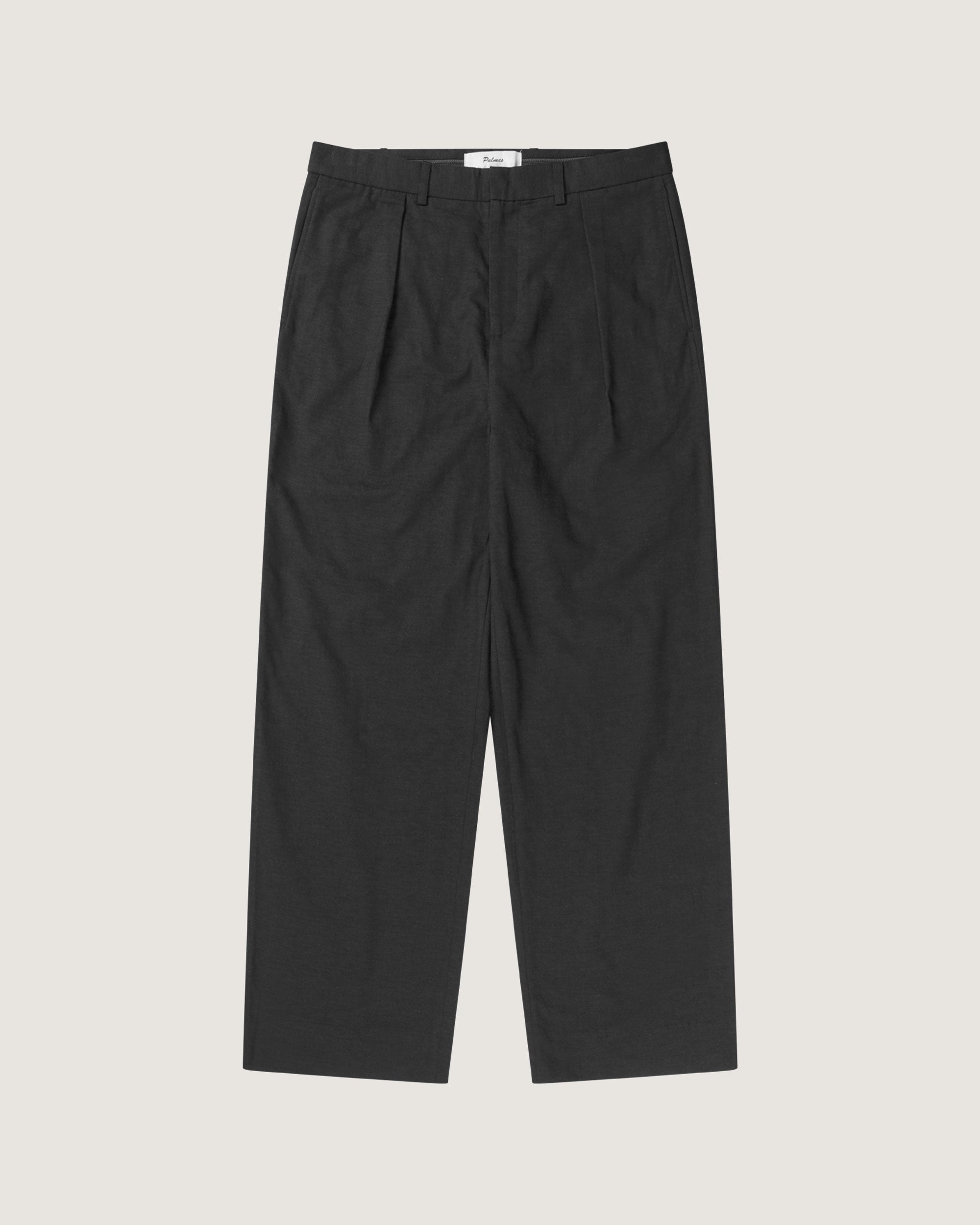 Wide Pleated Suit Trousers