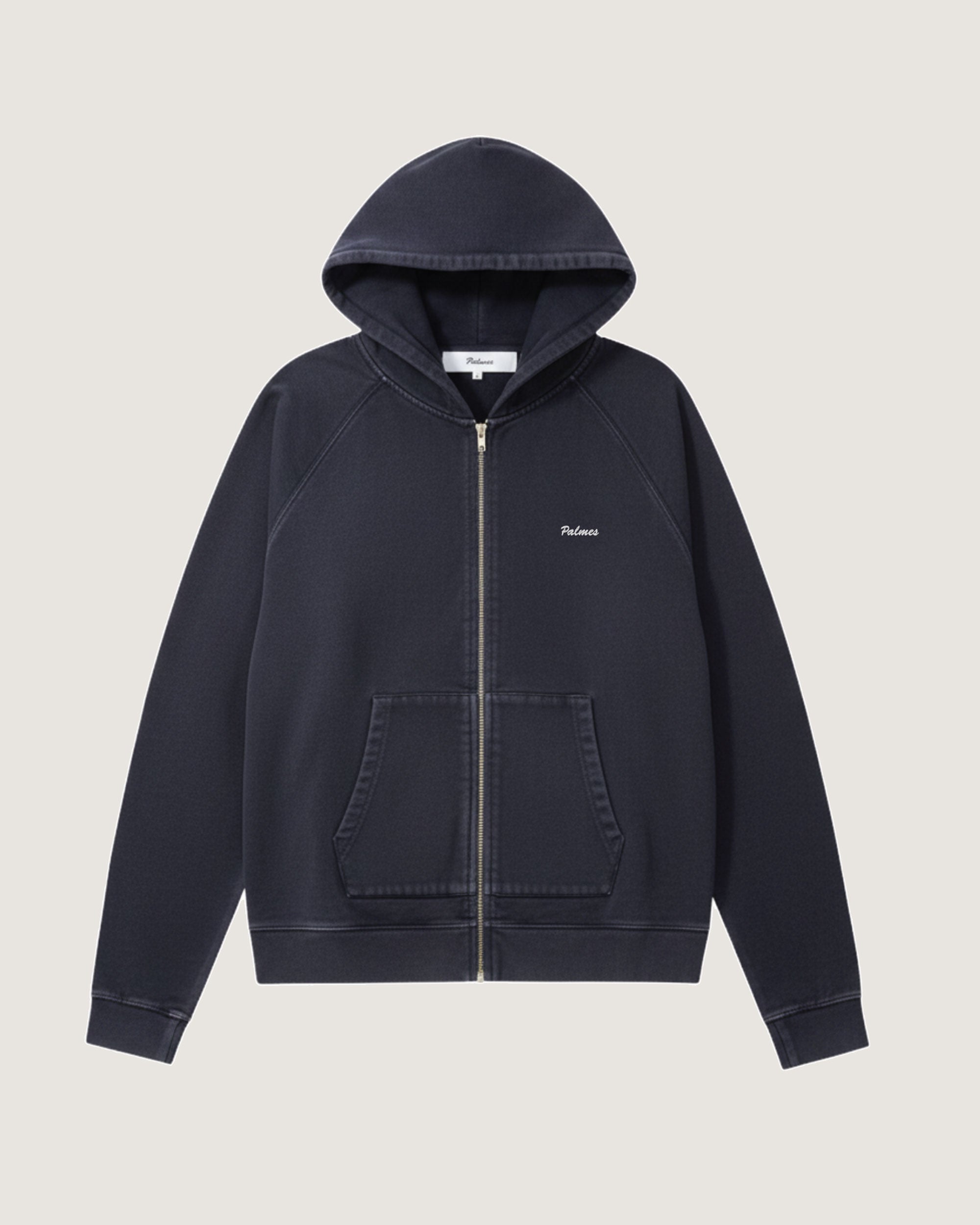 Logo Zip Hooded Sweatshirt