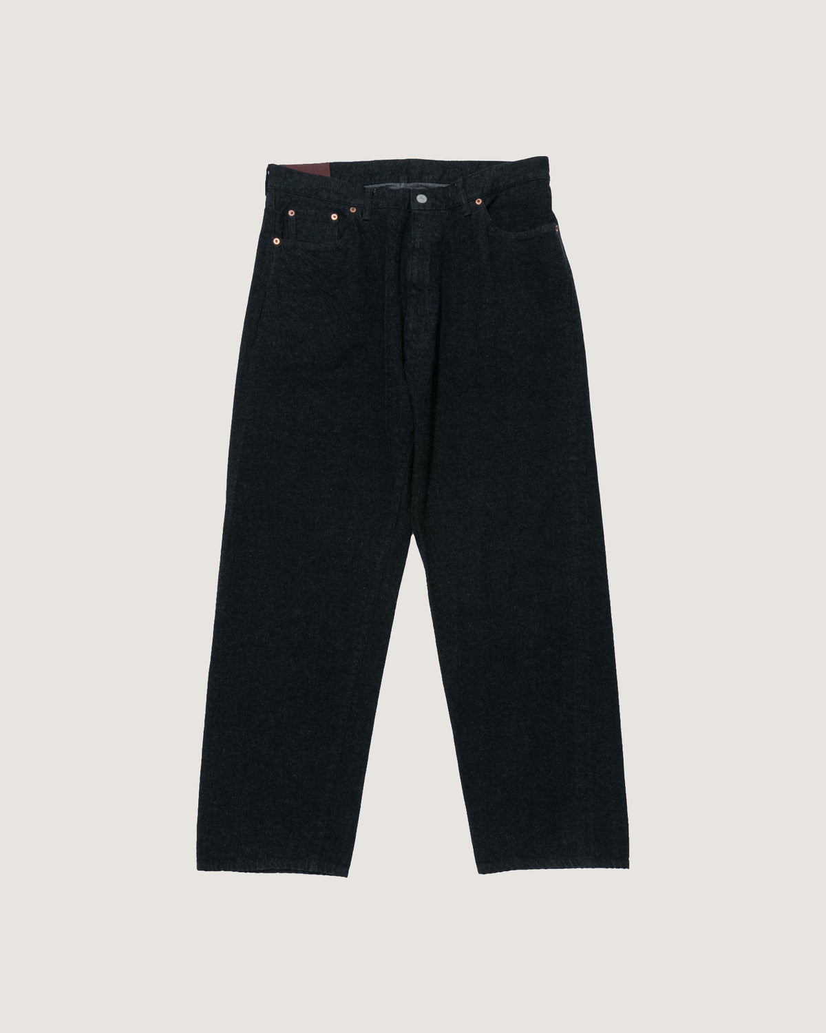 Kaptain Sunshine Skate Shoecut Denim Pants Black One Wash