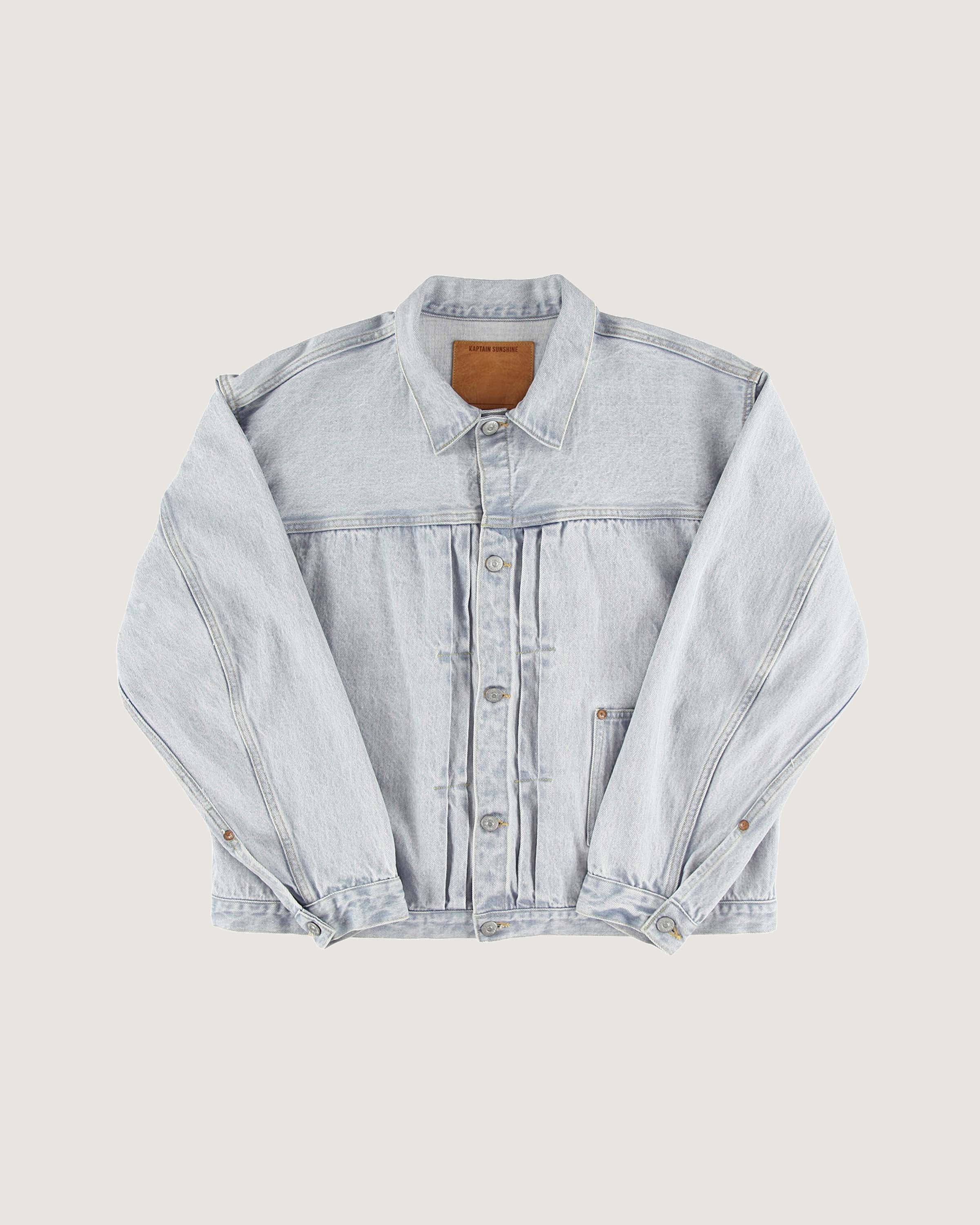Kaptain Sunshine Denim Tracker 1P Jacket Indigo Ice Wash