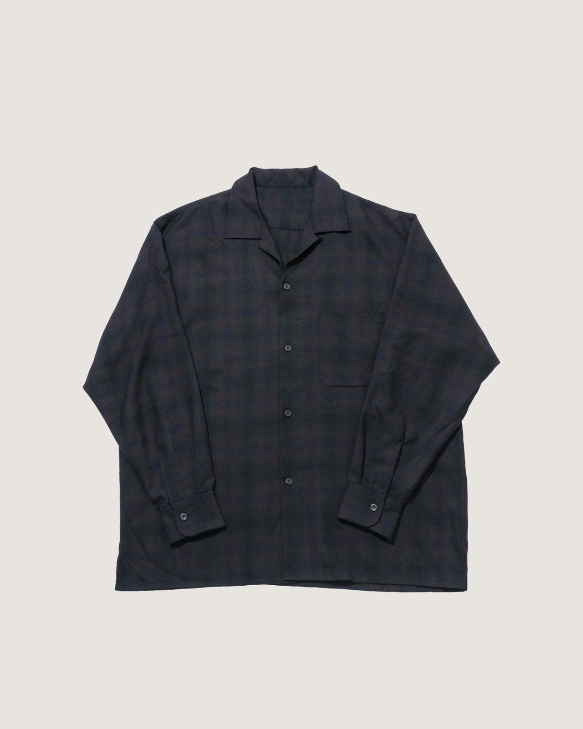 Kaptain Sunshine Wool Ombra Shirt Black