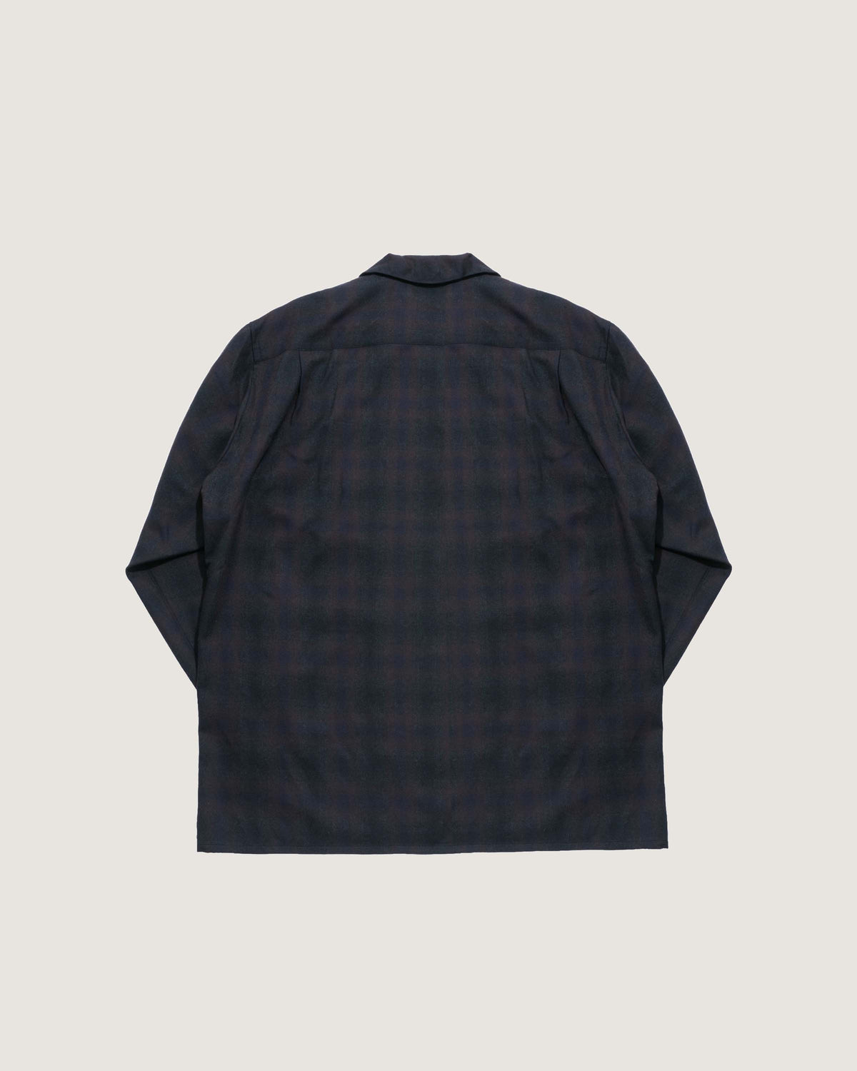 Kaptain Sunshine Wool Ombra Shirt Black - back