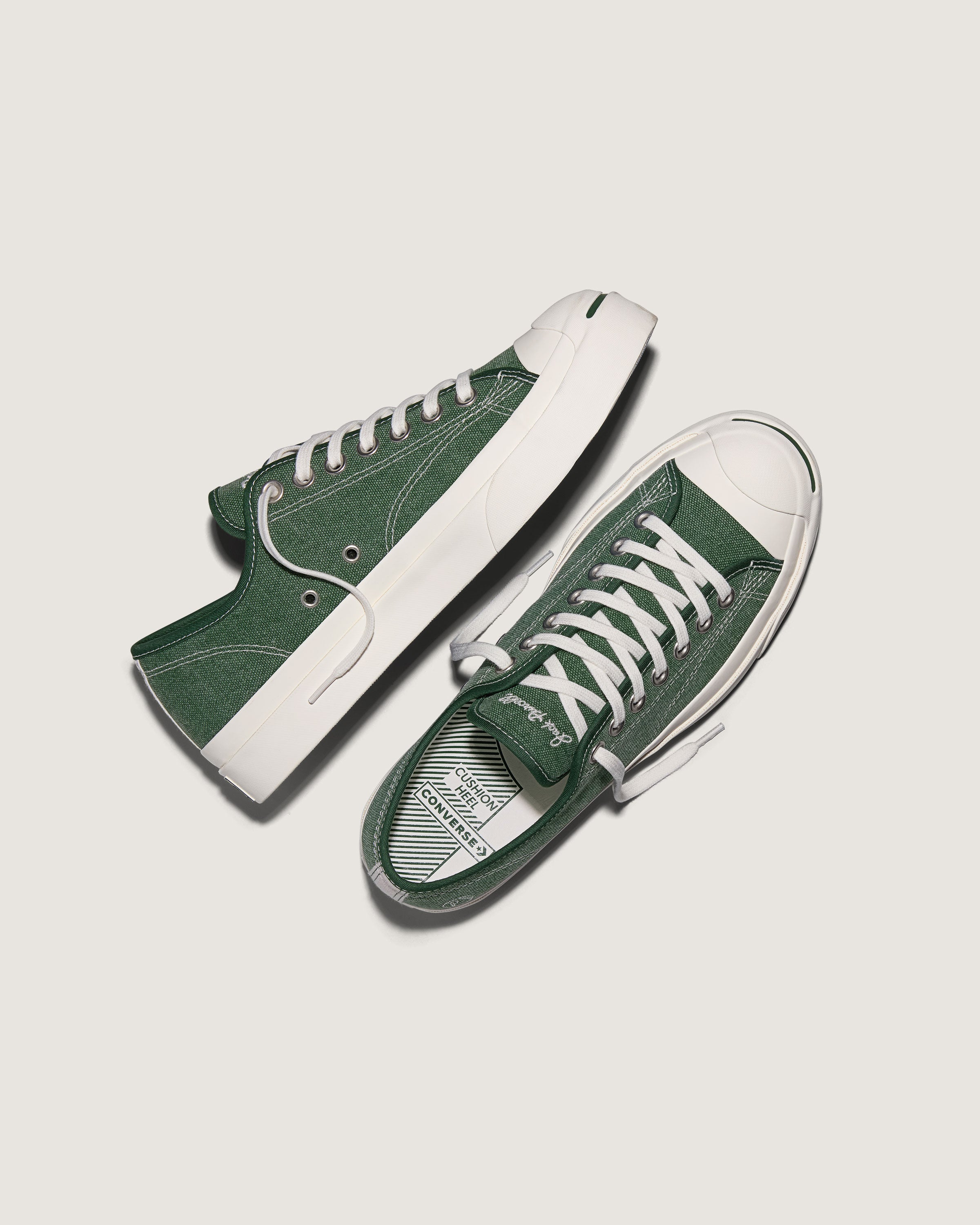 Palmes for Converse Jack Purcell — Green Canvas