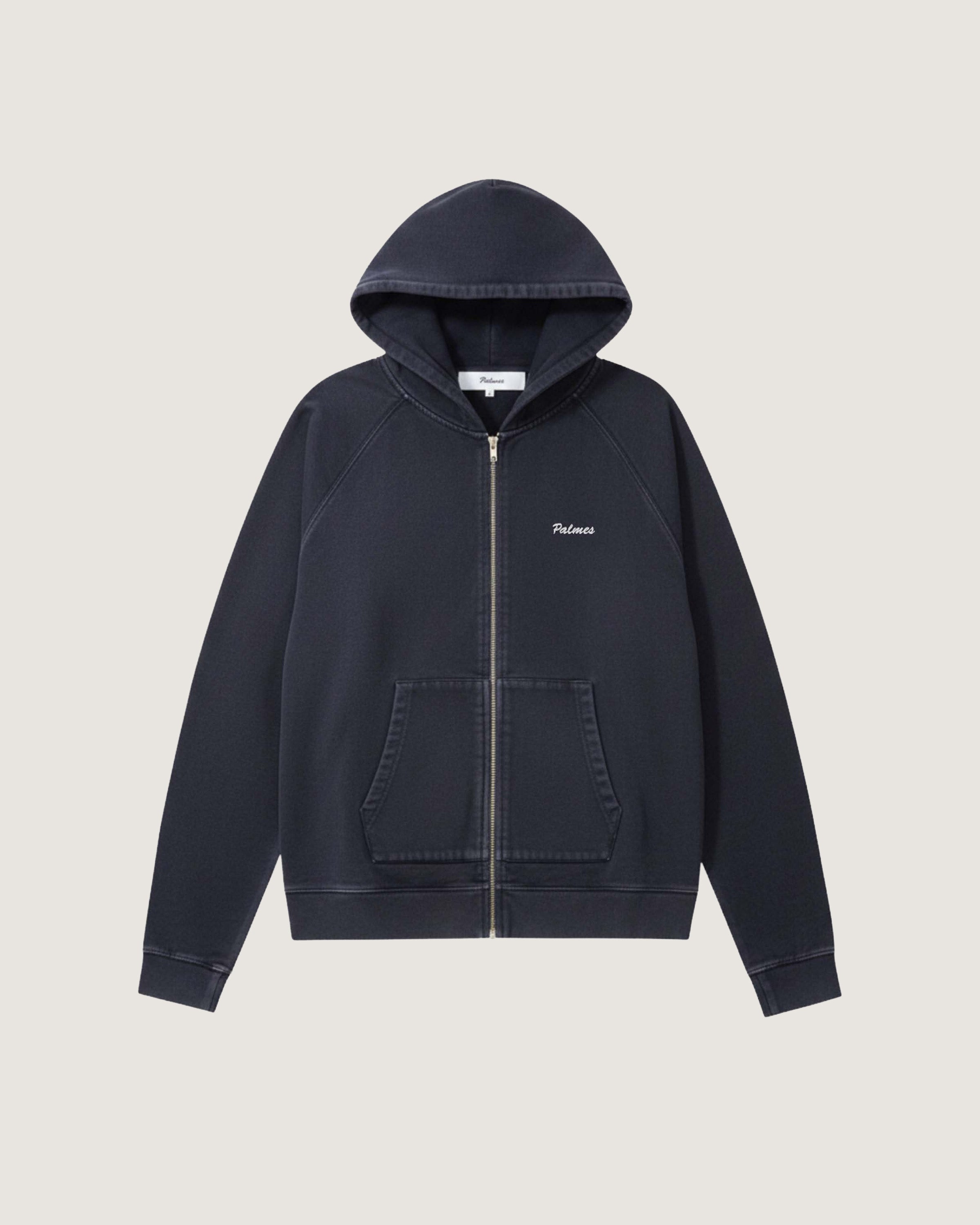 Logo Zip Hooded Sweatshirt