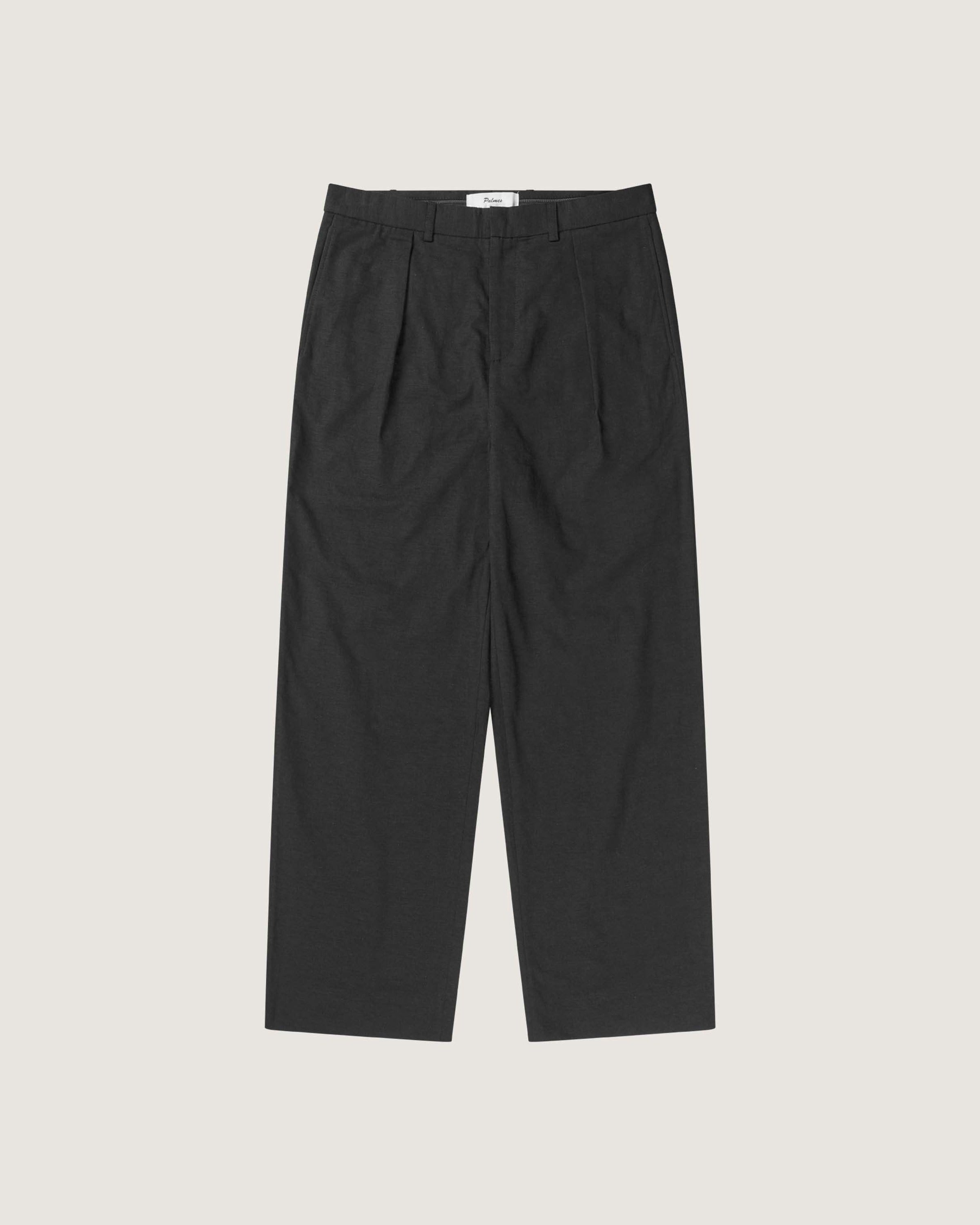 Wide Pleated Suit Trousers