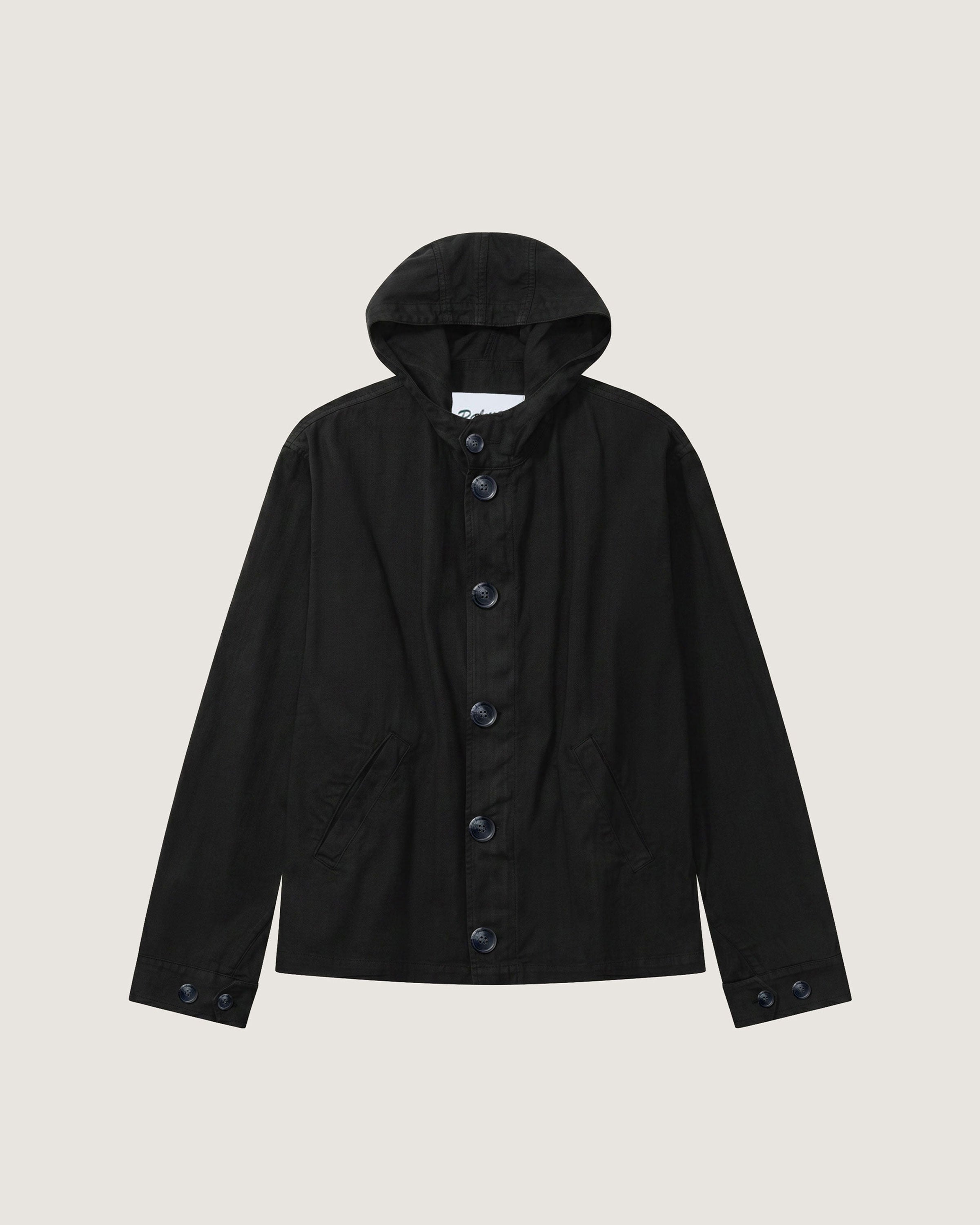 Herringbone Hooded Jacket